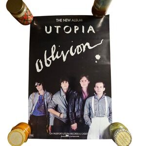 Utopia Oblivion Vintage 1983 Album Promo Poster Display 20x30 Passport Records